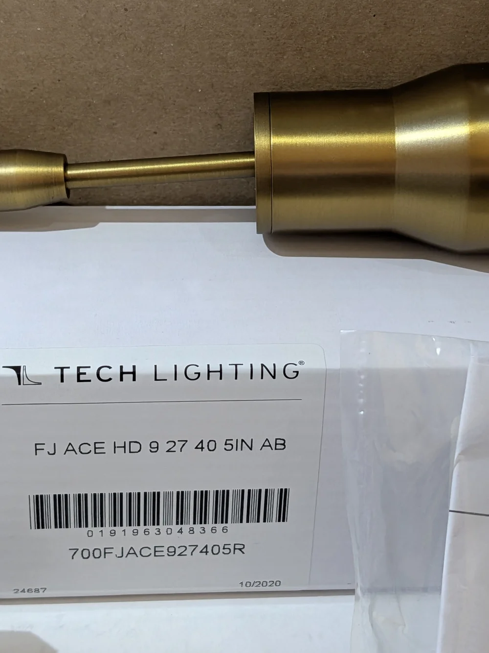 Tech Lighting Ace HD 9 27 40 5IN AB 700FJACE927405r spotlight